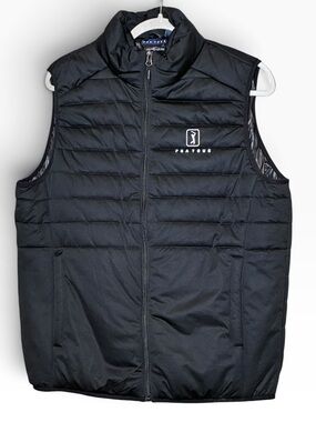 PGA Tour Black Puffer Thinsulate Zipper Vest